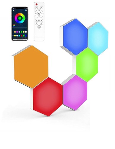 Hexagonales mur led lumières - led,