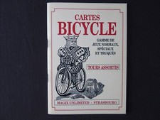 Livre Cartes Bicycle – Tours assortis - Magix