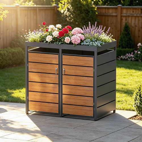 Abri poubelles d15gw2z - abri, à