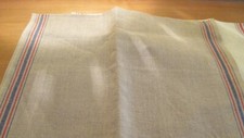 coupon toile lin style torchon coloris naturel pour point de croix 50 cm / 34,5