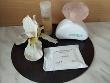 YVES ROCHER FLACON VIDE RESSOURCABLE PIVOINE EAU TOILETTE  OPALINE 100 ML+SAVON