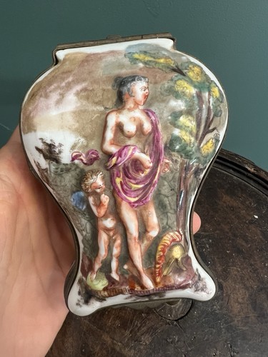 Boite porcelaine peinte - boite,