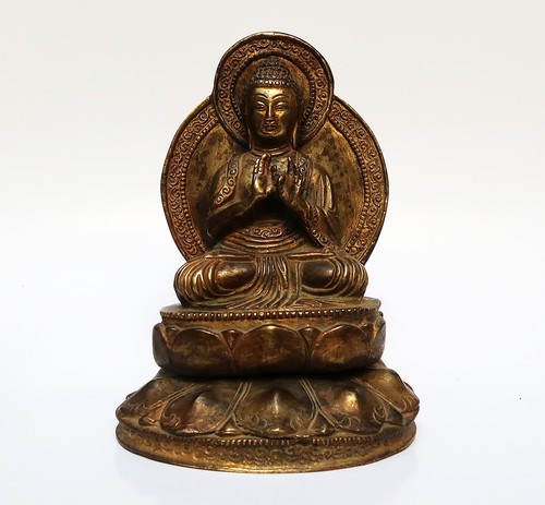 Ancien bronze doré - , bouddha