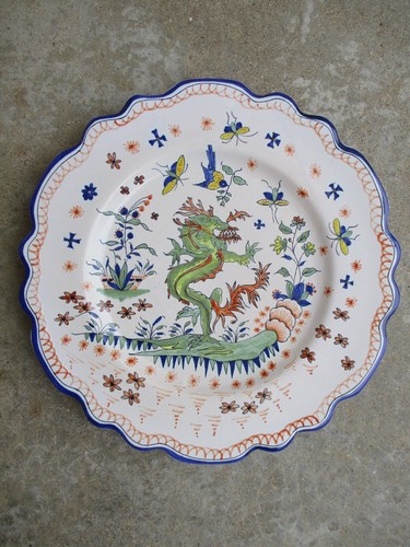 Rare assiette faience - , au