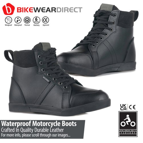 Bottes cuir moto - bottes, de