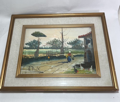Peinture vintage huile peinte - vintage,