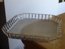 SAINT LOUIS ANCIEN PLATEAU CARRE SERVICE LIQUEUR CRISTAL GRAVURE GIVRE OR DORURE