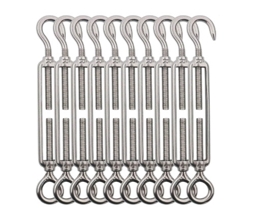 10x tendeur corde inox - 10x, m5