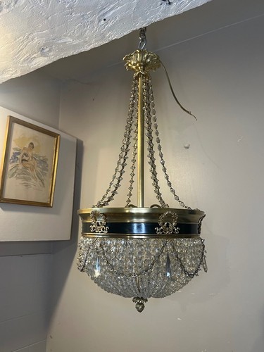 Lustre corbeille style - lustre, corbeille,