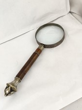 Magnifique Ancienne Loupe Anglaise En Noyer Époque Victorienne