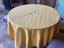 nappe jaune coton, Jacquard