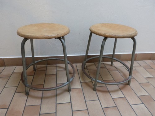 Paire tabouret atelier - de,