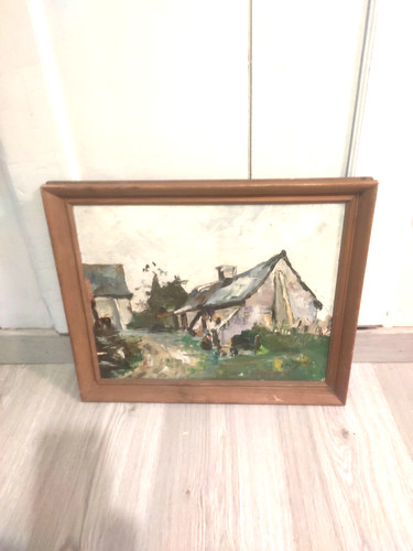 Ancien tableau huile sur - ancien,
