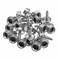 Acier Inoxydable Pression Vis Presse Clous 15mm - Bateau Housses Sièges Auto