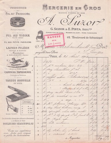 Paris mercier suzor - 75, 1902