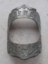 Ancienne porte plaque fiscale vélo Identification France bicyclette metal #15