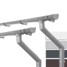 INEFA ensemble de gouttières abri de jardin, NW 100, semi-circulaire