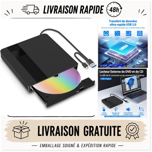 Lecteur dvd externe - lecteur, cd