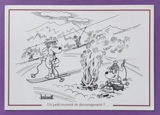 CP  de Barberousse Sports d'hiver autographe de Barberousse au verso