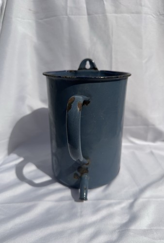 Ancien pot tole émaillée - ancien,