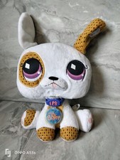 Littlest Pet Shop Hasbro VIP Cat White Plush Stuffed Animal Toy 2007 NWT & Coin