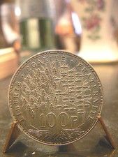 ancienne monnaie piece 100 F francs argent 1982 