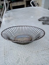 CORBRILLE A PAIN EN METAL ARGENTÉ SIGNÉ  CHRISTOFLE POINCON COLECTION GALLIA