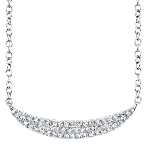 14k blanc diamant - 14k, crescent