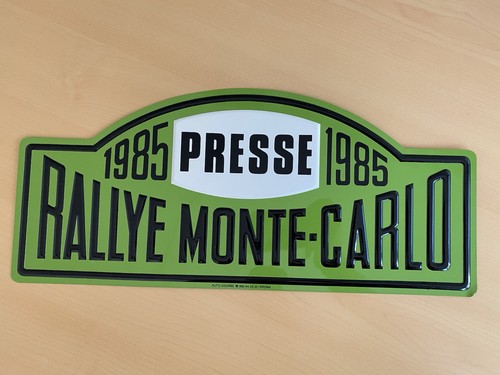 Automobilia plaque rallye - automobilia,