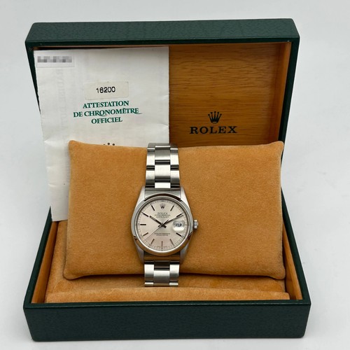 Rolex datejust 16200 argent - rolex,