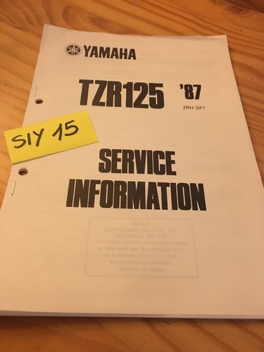 Yamaha tzr125 1987 tzr 125 - yamaha,