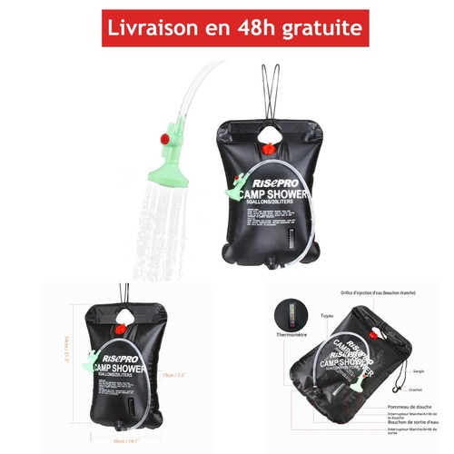 Sac douche solaire 20l - sac, de