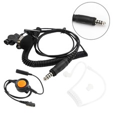 7.1-A3 Transparent Air Tube Headset w Mic pour Hytera PD780/700/788/782 PT580H'
