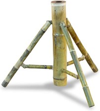 Support pour Parasol Support Bambou Tubes Jardin, Terrasse Bois Nature