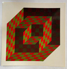 VICTOR VASARELY "BIDIM" 1975