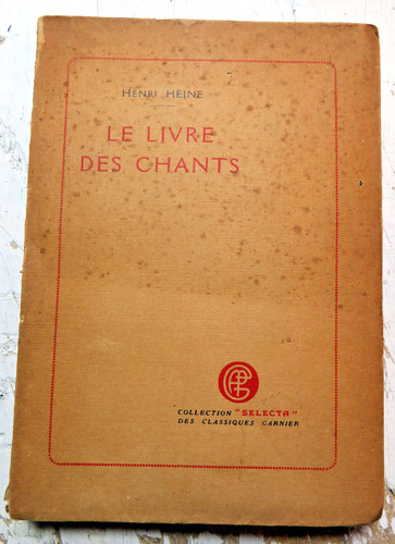 Heine livre des - des, chants/ed