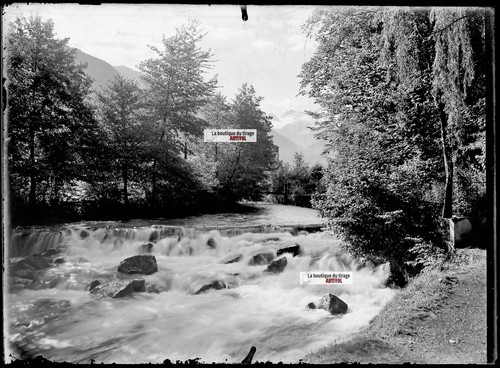 Plaque verre photo - , ancienne