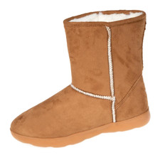 Bottines Rembourées Isotoner EveryWear Femme Ergonomie Camel Taille 36 UK 4 US 5