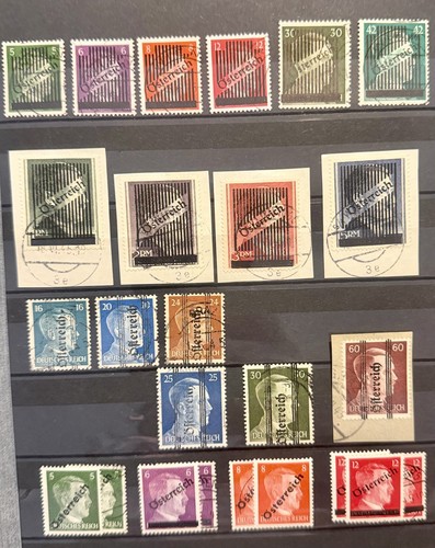 Timbres allemagne surchargés - allemagne,