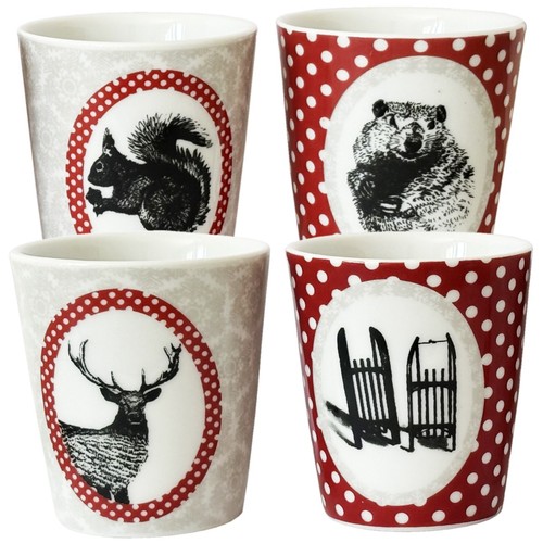 Set gobelets porcelaine - set, 4
