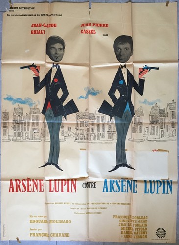 Affiche arsene lupin - arsene, contre
