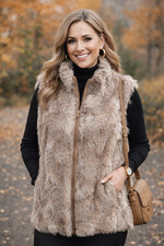 Gilet femme fausse fourrure