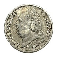 Louis XVIII Demi Franc 1823 A