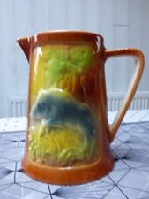 PICHET CRUCHE DIGOIN SARREGUEMINES DECOR SANGLIER COCHON