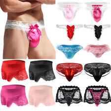 Sissy Lace Briefs Male Panties Mens Mens Underwear Low Rise G-String String /