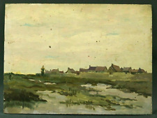 Tableau Vittini Giulio entre 1930 et 1950 étude de paysage