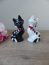Duo salière chats en