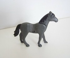 PLAYMOBIL (L5224) MOYEN-AGE - Cheval Gris Foncé Nouvelle Génération