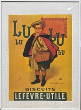 Affiche des Biscuits LU Levevre Utile -  41 x 31 cm