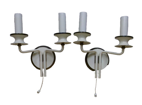 60er lampes murales paire - lampes,